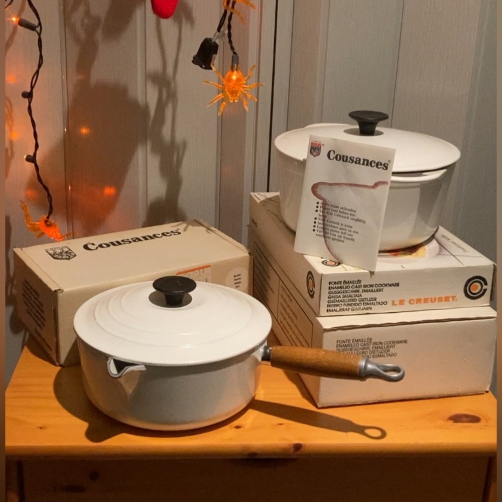 NEVER USED Cousances White Cookware Set | New Vintage